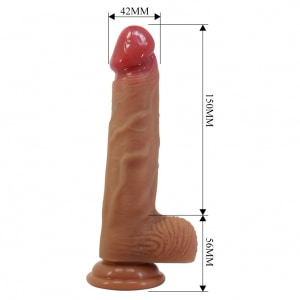 Pretty Love Lisle 20.6cm Dildo Din Silicon cu Bază Ventuză