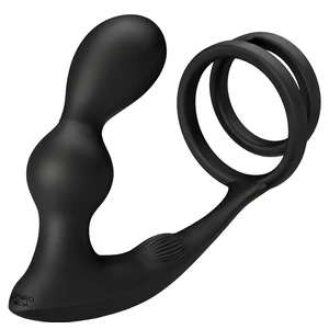 Inel Penis Cu Plug Anal Reincarcabil Inel Cu 12 Moduri Vibratie Reincarcabil