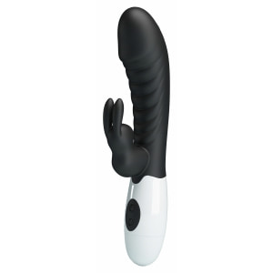 Pretty Love Naughty Bunny – Dublu Stimulator, 30 Moduri Negru pe Denysa.ro
