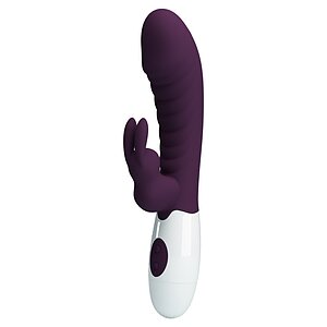 Pretty Love Naughty Bunny II, 30 Moduri, Stimulare Dublă Mov pe Denysa.ro