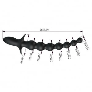 Pretty Love Plug Anal Vibrator 10 Funcții Reîncărcabil Negru