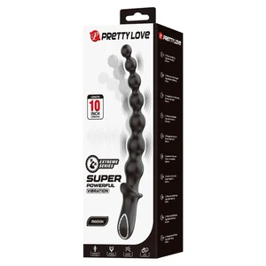 Pretty Love Plug Anal Vibrator 10 Funcții Reîncărcabil Negru