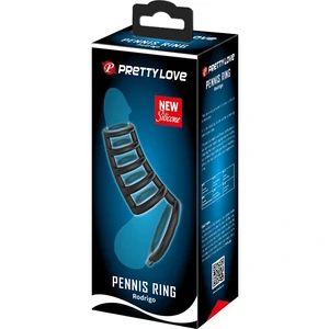 Pretty Love Rodrigo – Inel Erecție silicon, 6 Inele Negru