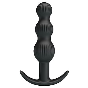 Plug Anal Din Silicon Reincarcabil Negru