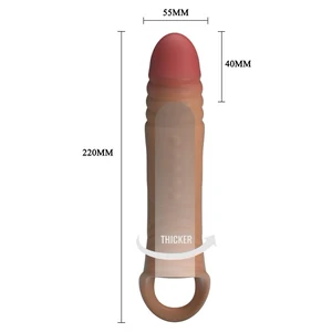 Pretty Love Sleeve TPE Vibrator – 21–25 cm, Diam. 5.5–5.9