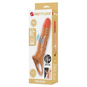 Pretty Love Sleeve TPE Vibrator – 21–25 cm, Diam. 5.5–5.9