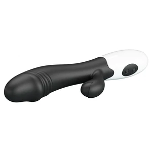 Pretty Love Snappy Black — Iepuraș Dual, 30 Moduri Negru