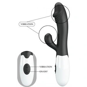 Pretty Love Snappy Black — Iepuraș Dual, 30 Moduri Negru