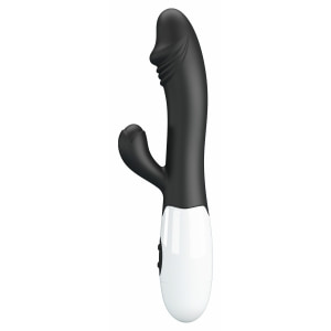 Pretty Love Snappy Black — Iepuraș Dual, 30 Moduri Negru pe Denysa.ro
