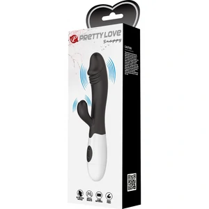 Pretty Love Snappy Black — Iepuraș Dual, 30 Moduri Negru