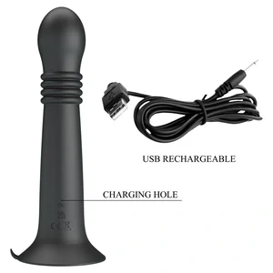 Pretty Love Stellan Vibrator 4 împingeri 4 Rotații Negru