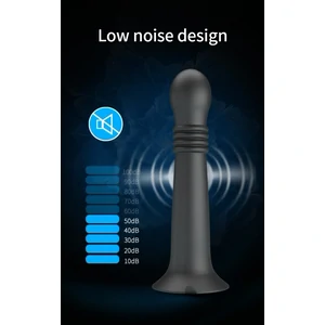 Pretty Love Stellan Vibrator 4 împingeri 4 Rotații Negru