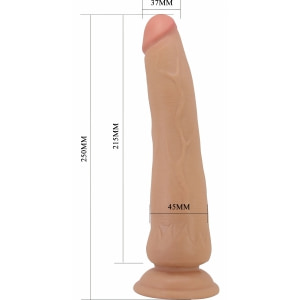 Pretty Love Tiemeyer 25 cm, Piele Glisantă și Ventuză