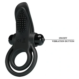 Pretty Love Vibrant Penis Ring Negru