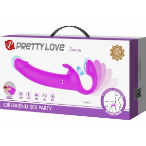 Pretty Love Zanini Vibrant Reîncărcabil Strapless Strap‑On Mov