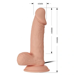 Pretty Love Zebulon — Vibrator Realist 19,4 cm cu Ventuză