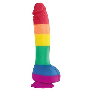 Pride Edition Dildo Rainbow Multicolor pe Denysa.ro