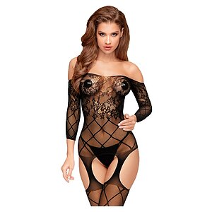 Catsuit Penthouse Top-notch Negru pe Denysa.ro