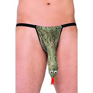 Chilot Softline Thong Snake Argintiu pe Denysa.ro