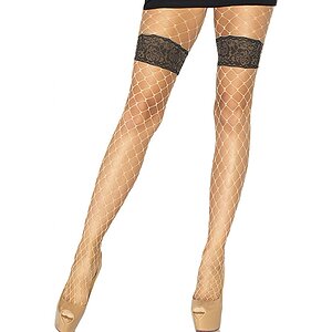 Dresuri Leg Avenue Diamond Net Bej pe Denysa.ro