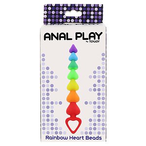 Rainbow Heart Beads Multicolor
