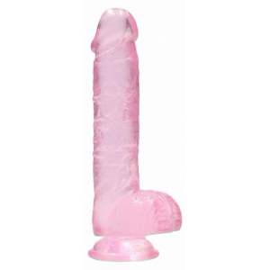 RealRock Crystal Roz 17cm pe Denysa.ro