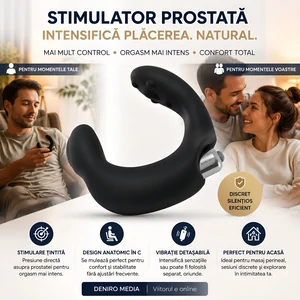 Rebel Prostate Stimulator Negru Silicon