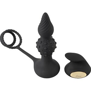 Rebel RC Dop Anal Vibrator cu Inele 10 Moduri Wireless Negru pe Denysa.ro