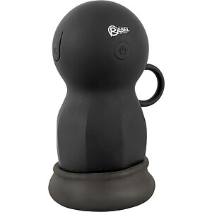 Rebel Shaker – Masturbator cu Scuturare 3 Trepte, Reîncărcabil Negru