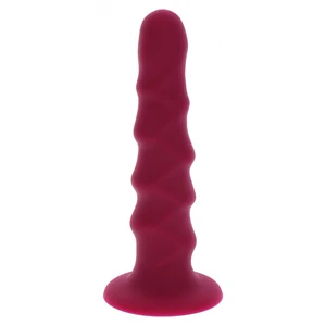 Dong Compatibil Cu Ham Strap On Dong 6 Inch Rosu Cu Ventuza