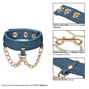 Ride Em Denim Ankle Cuffs Albastru