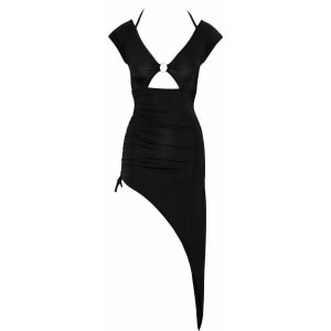 Rochie Cottelli Collection Ruffles Negru pe Denysa.ro