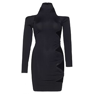 Rochie Leg Avenue Cold Shoulder Negru pe Denysa.ro