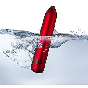 Rocks Off Mini Vibrator — 16 Moduri, Reîncărcabil Roșu