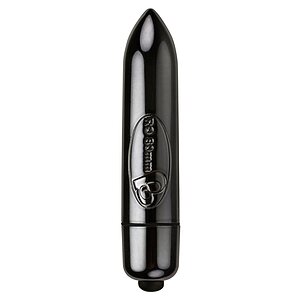 Rocks-off RO-80mm 7 Funcții Mini Vibrator Argintiu Negru pe Denysa.ro