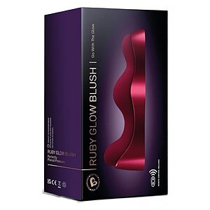 Rocks-Off Ruby Glow Blush — 2 Motoare, USB Reîncărcabil Vişiniu