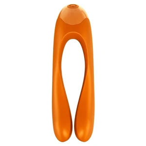 Satisfyer Candy Cane Finger Vibrator Portocaliu
