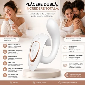 Satisfyer G For Goddess 1 12 Programe Reîncărcabil Alb