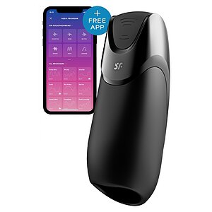 Satisfyer Men Vibration+ Negru pe Denysa.ro