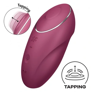 Satisfyer Tap Climax 1 Roșu 11 Vibrații + 11 Tapping