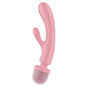 Vibrator Dubla Stimulare Punct G Si Clitoris Vibrator Bagheta Si Iepure 3 Motoare
