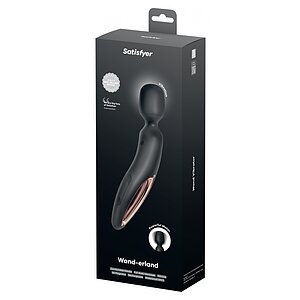 Satisfyer Wand-erland - 50 Programe, Reîncărcabil Negru
