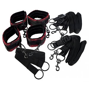 Scandal Bed Restraints Negru