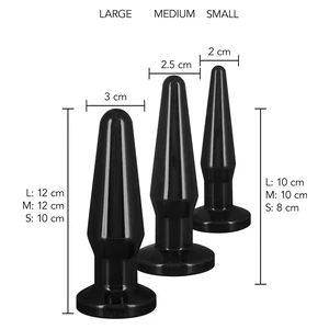 Set 3 Anal Plug Best Buddies Negru
