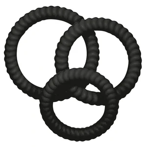 Set 3 Inele Love Negru Set 3 Inele Love Negru pe Denysa.ro