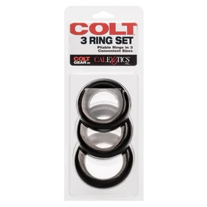 Set 3 Inele Penis COLT Negru