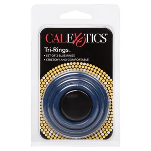 Set 3 Inele Penis Tri-Rings Albastru