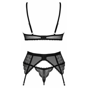 Set 3 Piese Obsessive Chemeris Negru XL-2XL