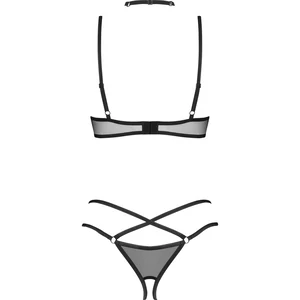 Set 3 Piese Obsessive Donarella Negru XS-S