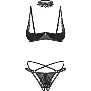 Set 3 Piese Obsessive Donarella Negru M-L